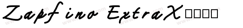 Zapfino ExtraX字体转换